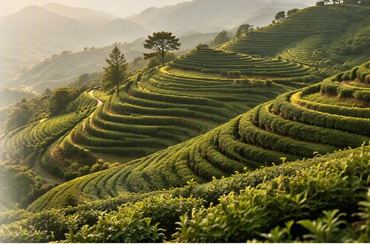 Tea terraces in the Guizhou highlands